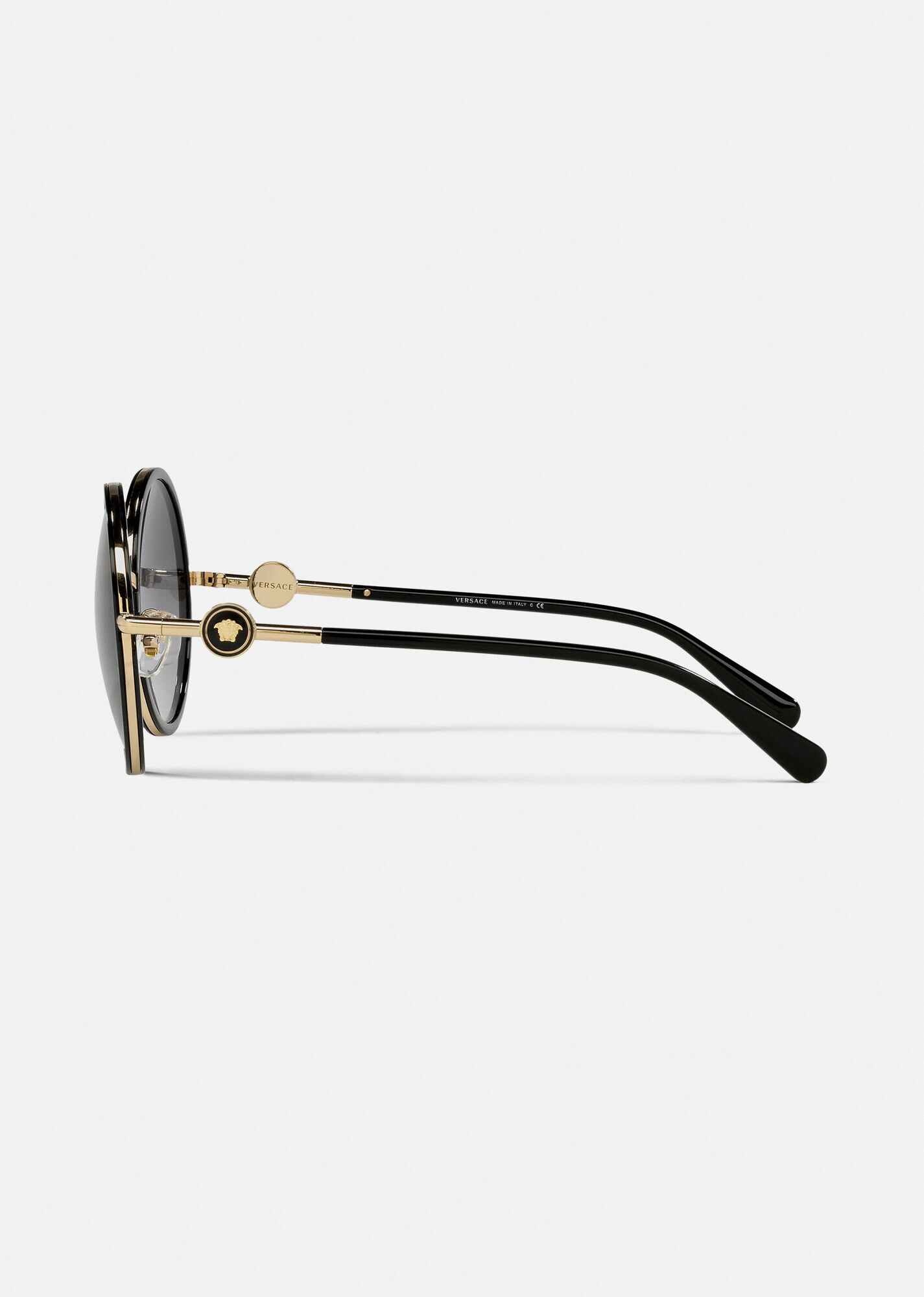 Enamel Medusa Round Sunglasses - 3