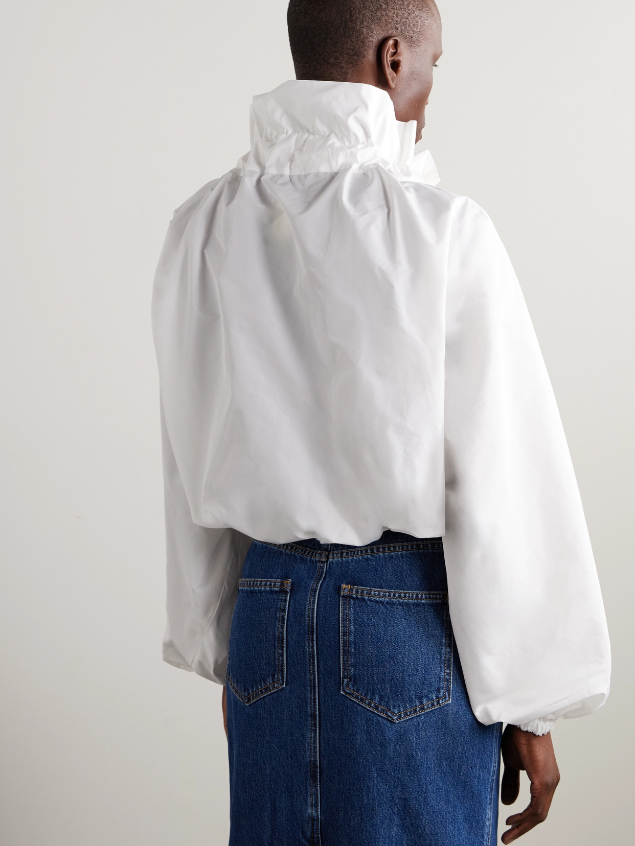 Ruffled Poplin Blouse - 3