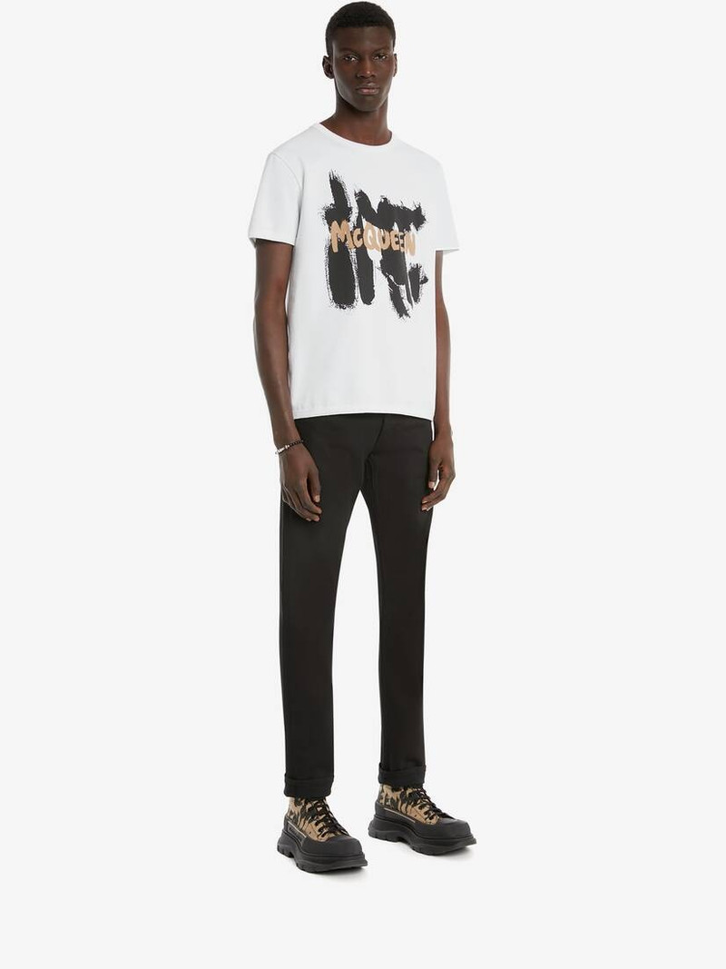 Mcqueen Graffiti T-shirt in White 3