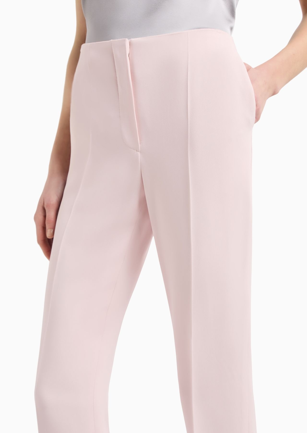 Cady crêpe ribbed trousers - 5