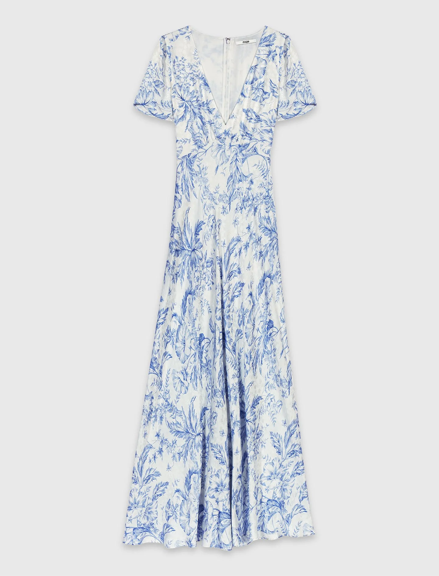 Flowing patterned maxi dress - 1