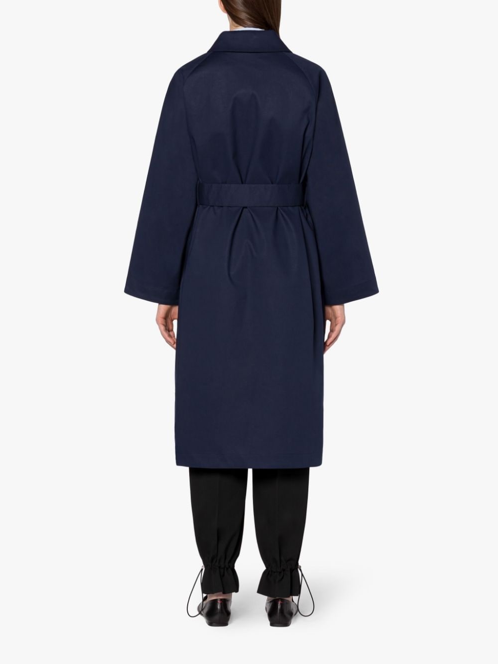 TRANENT INK X WHISPER WHITE RAINTEC COTTON TRENCH COAT | LM-1105B - 4