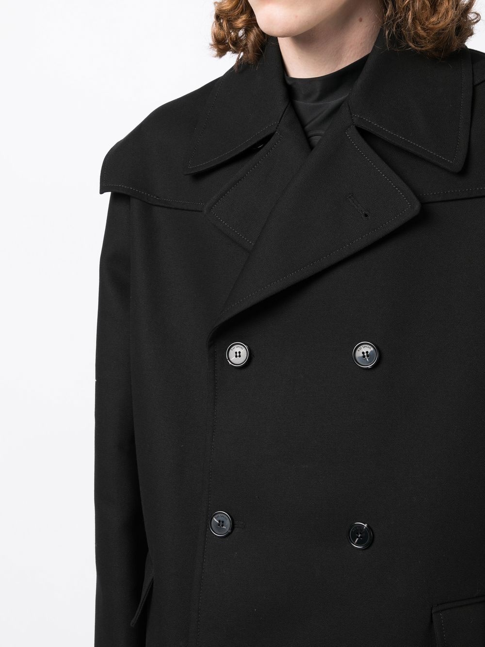 oversize double-breasted coat - 5