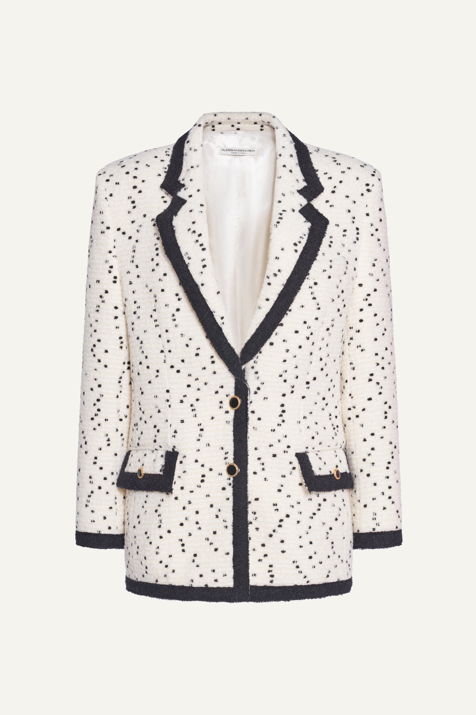 OVERSIZED TWEED BOUCLE JACKET - 1