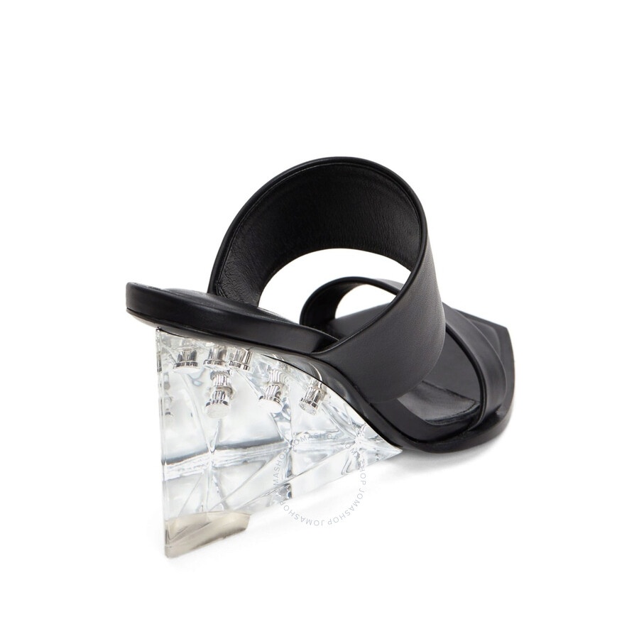 サンダル・ミュール alexander mcqueen Black leather Shard mules Alexander McQueen Alexander McQueen Black Shard Leather