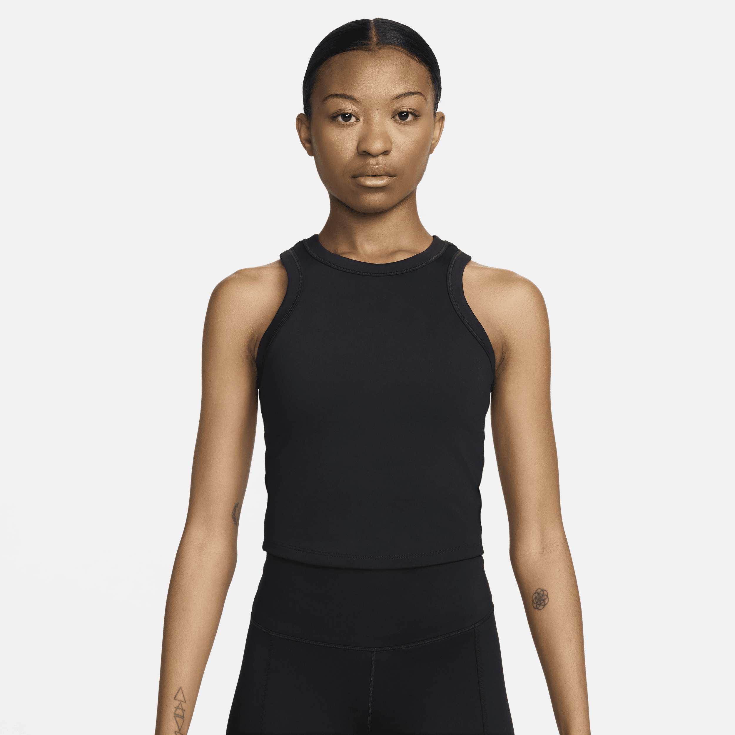 Nike Women's One Fitted Dri-FIT Cropped Tank Top - 1