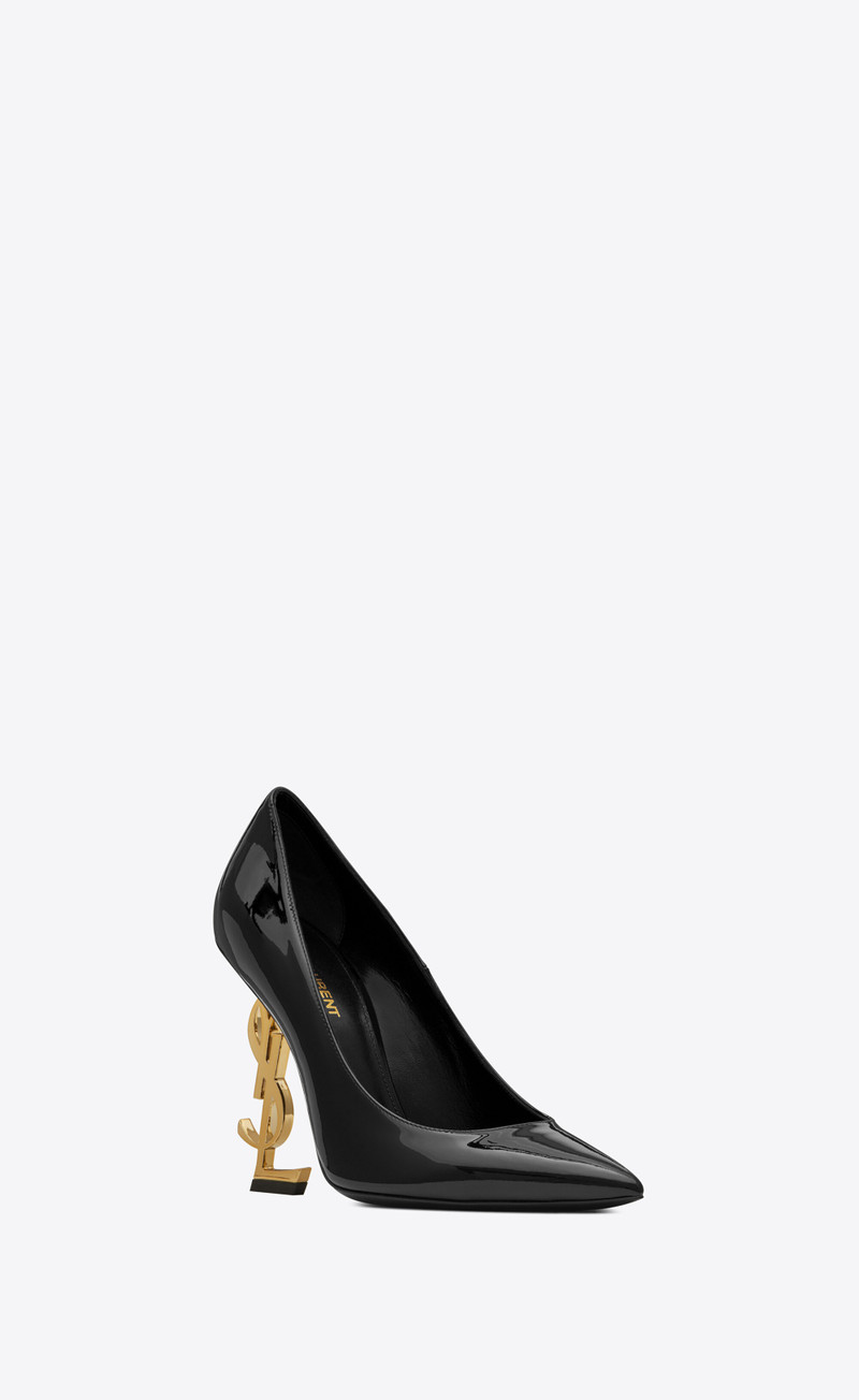 opyum pumps in patent leather with gold-tone heel 4