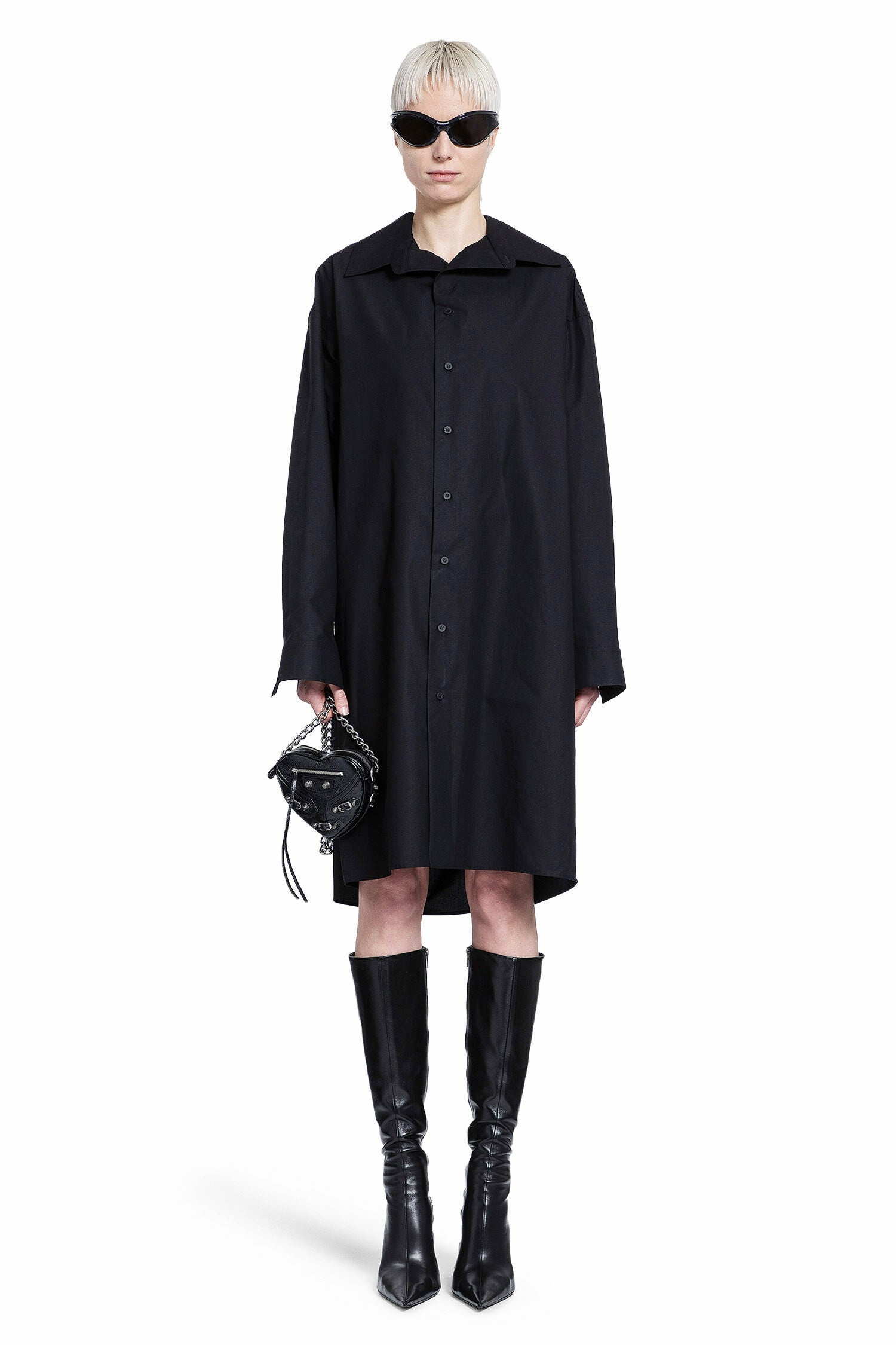 BALENCIAGA Kick-Collar-Shirt-Dress | antonioli | REVERSIBLE