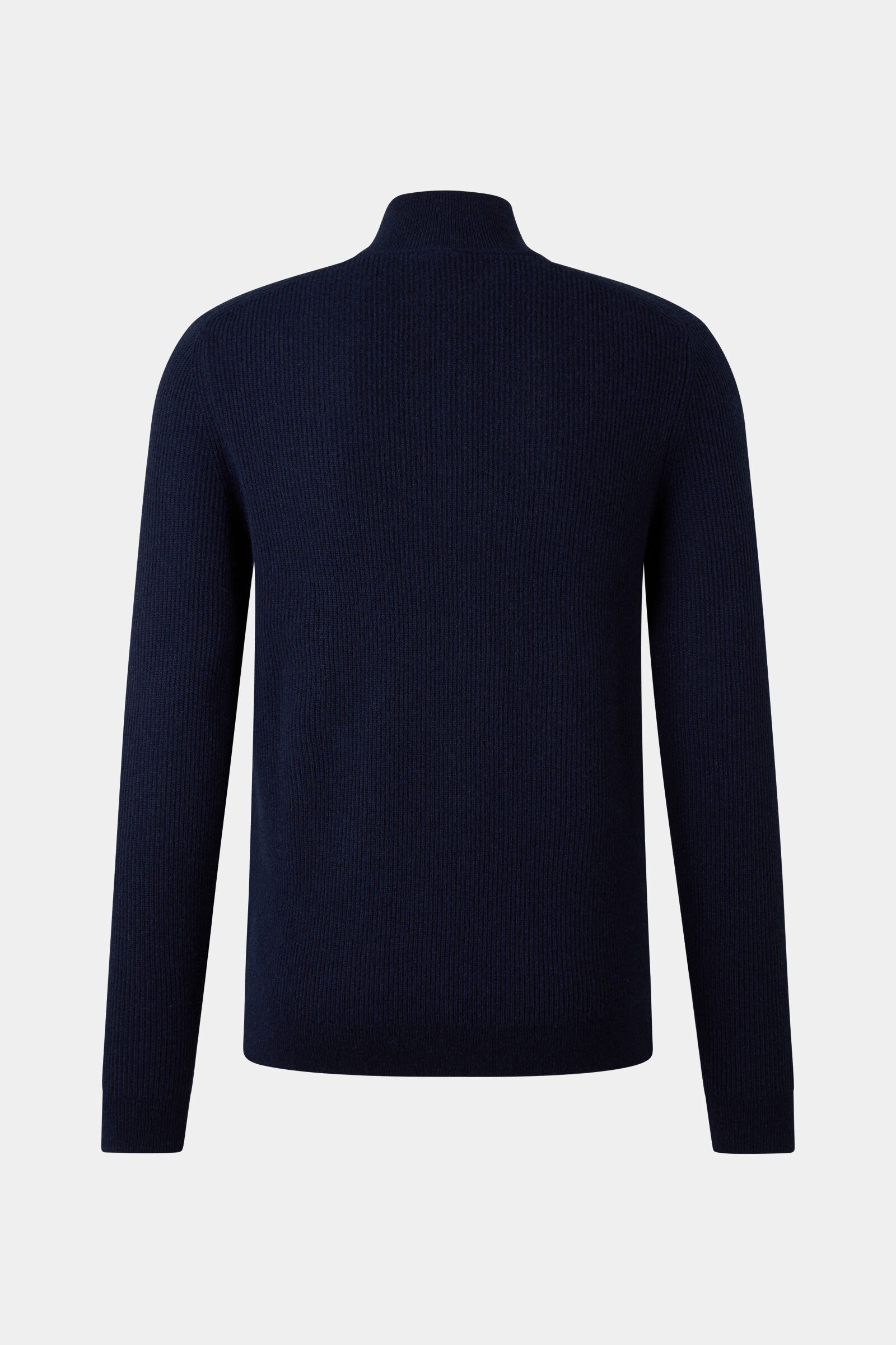 Pure new wool cashmere troyer Derek in Navy blue - 2