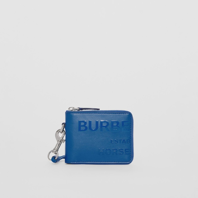 Horseferry Print Leather Ziparound Wallet Lanyard 4