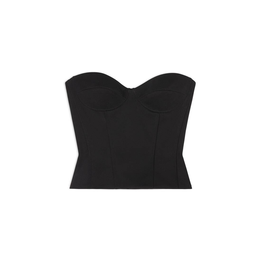 Women's Bustier Top in Black - 1