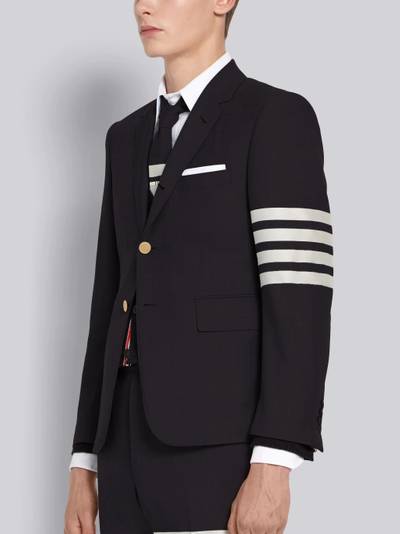 Thom Browne Navy Wool 4-Bar Classic Sport Coat outlook