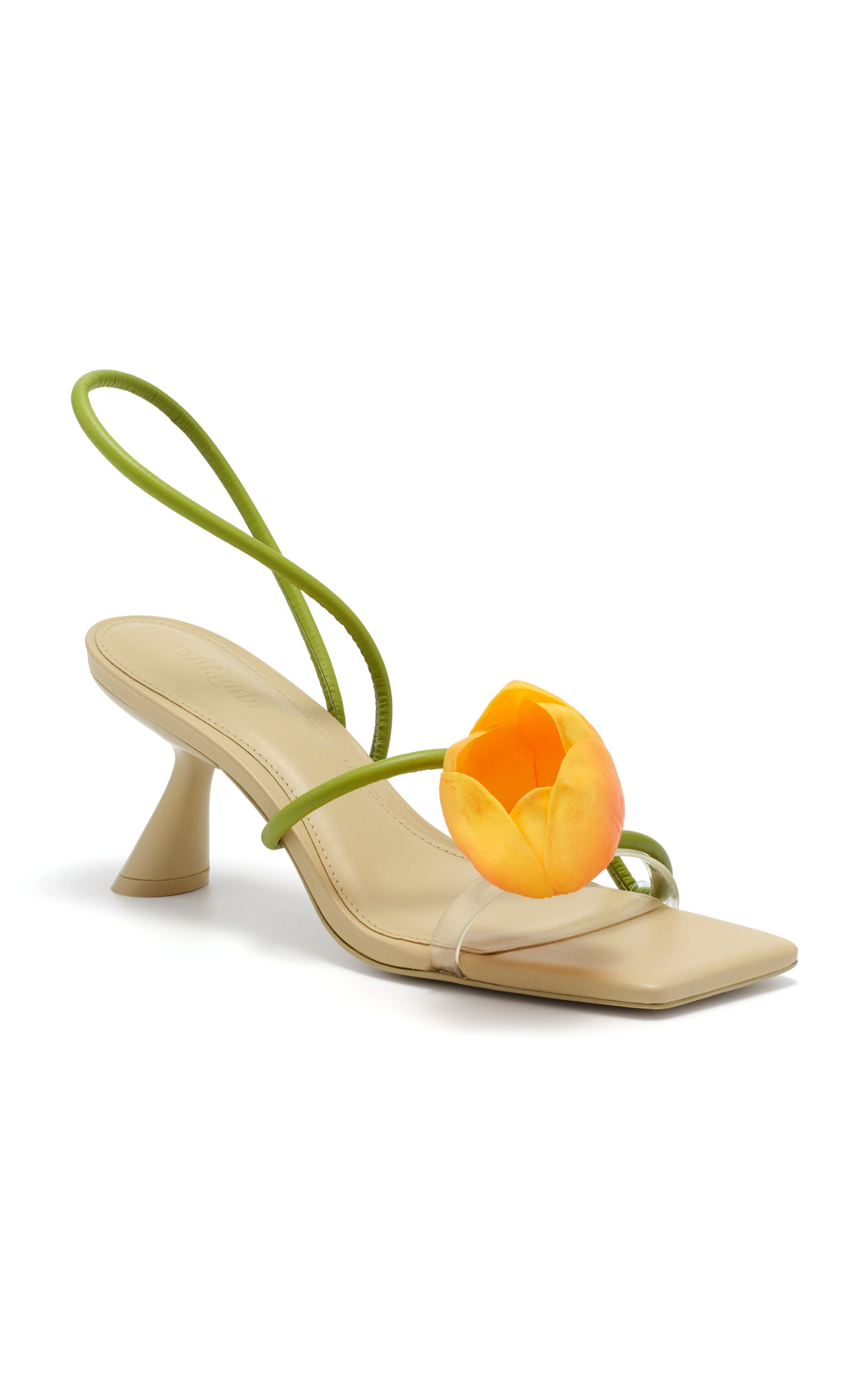 Ria Sculptural Leather Sandals multi - 3