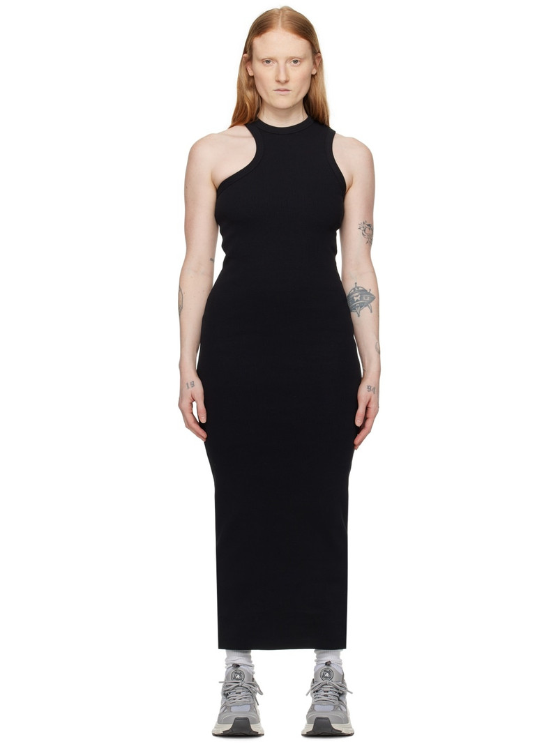 Black Scoop Asymmetric Maxi Dress 1