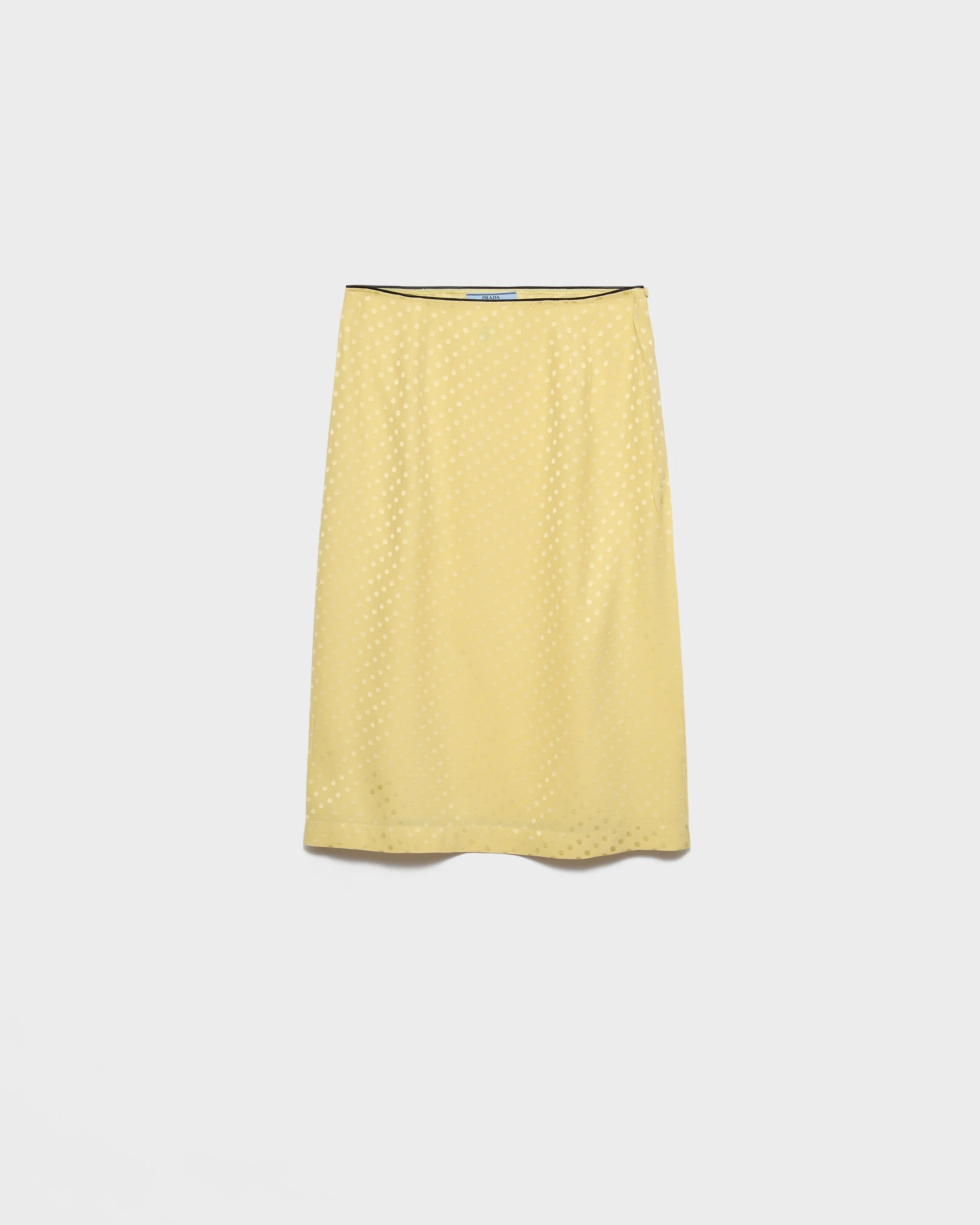 Polka-dot satin skirt - 1