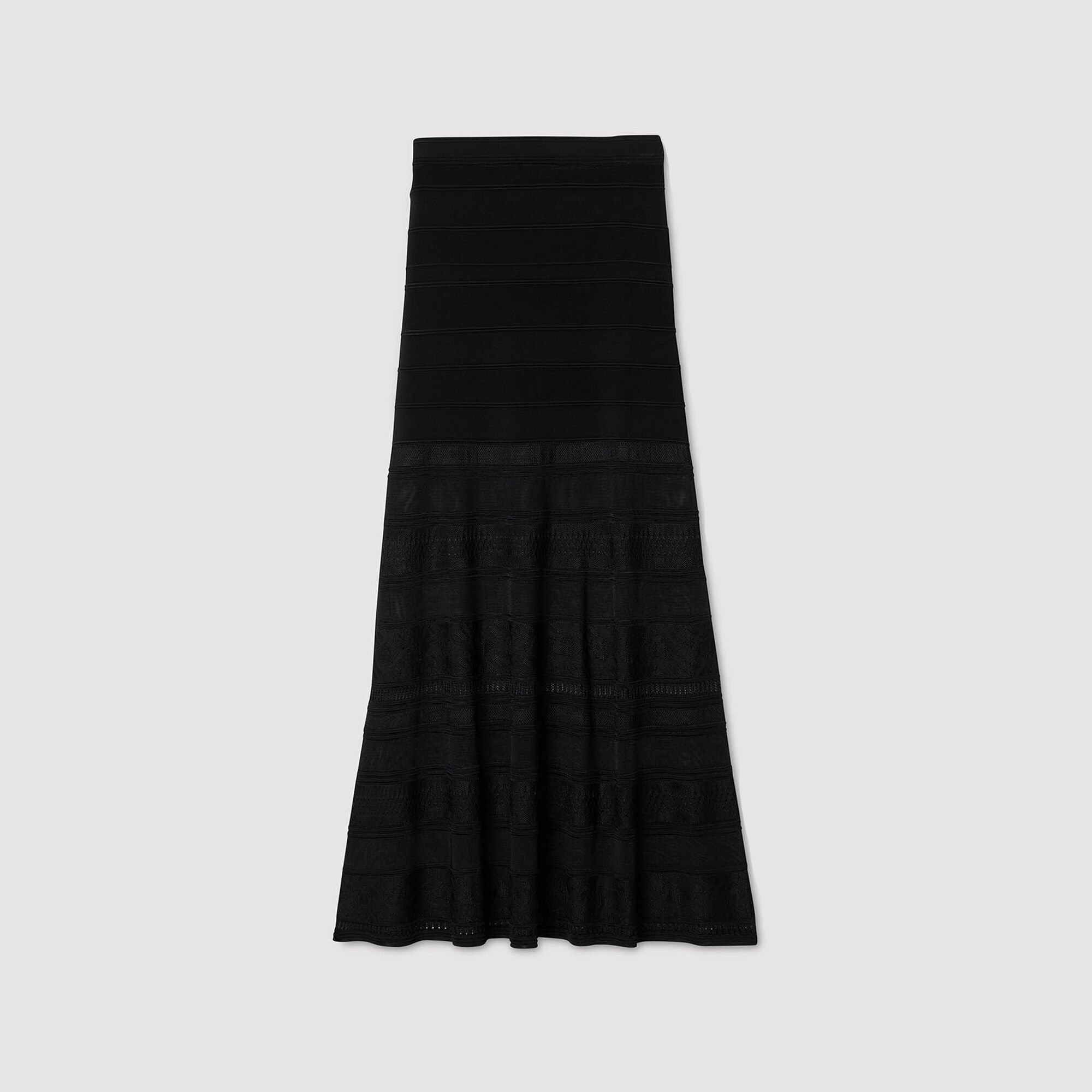 MAXI DECORATIVE KNIT SKIRT - 6