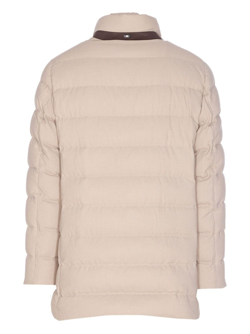 Herno padded single-breasted coat outlook