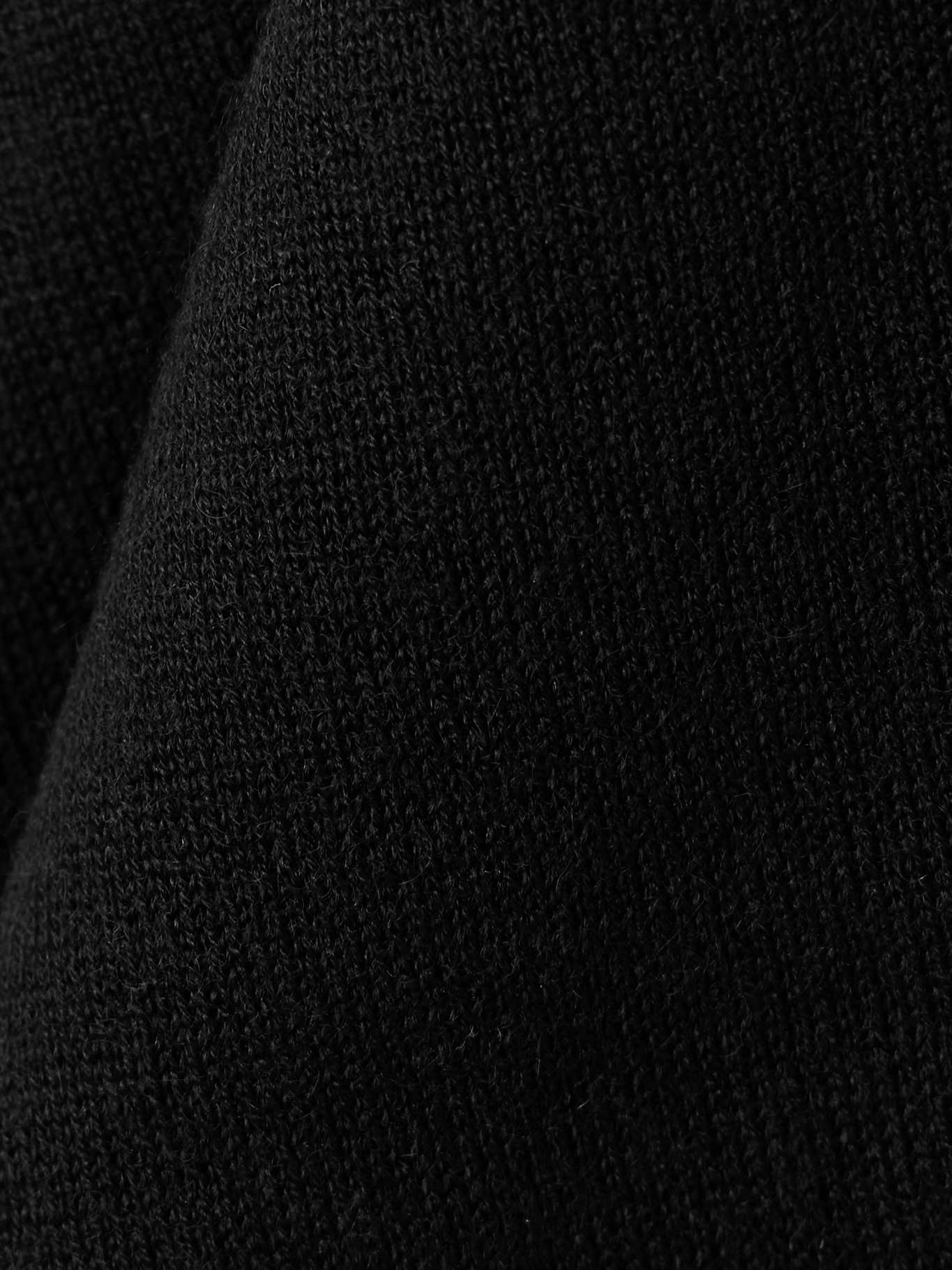 Van cropped cashmere T-shirt Black - 4