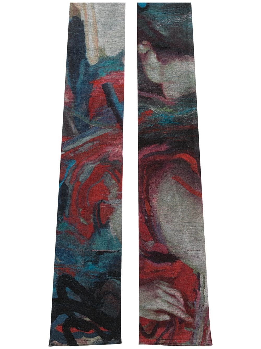 abstract-pattern print arm warmers - 1