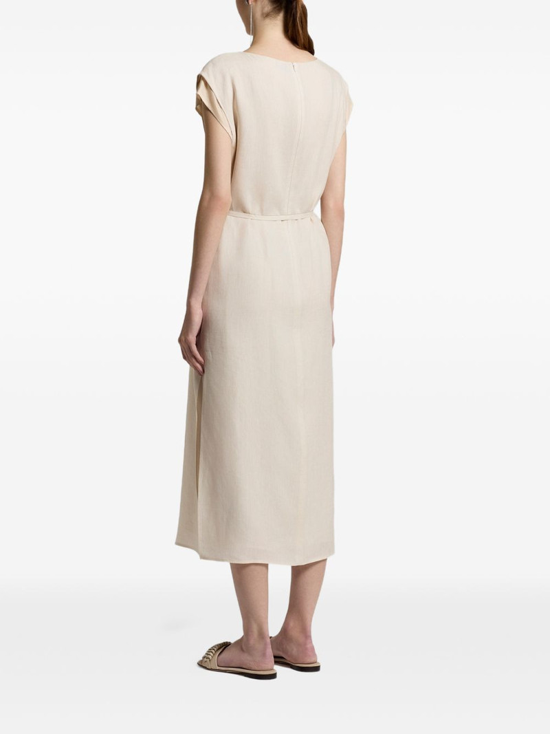 V-neck belted dress 3