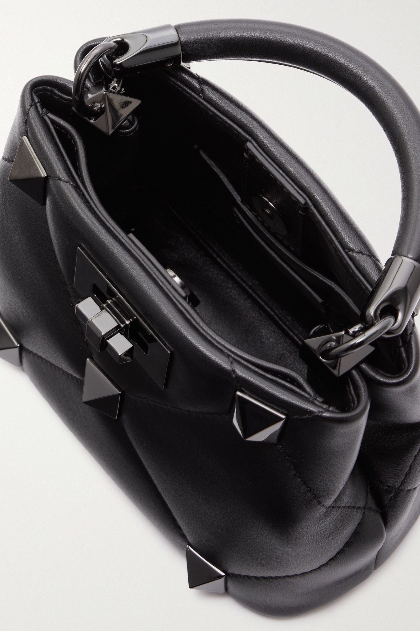 Valentino Garavani Roman Stud mini quilted leather tote - 5