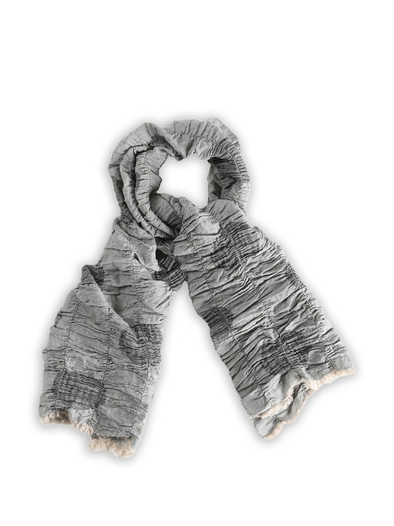 Y's fringed textured scarf outlook
