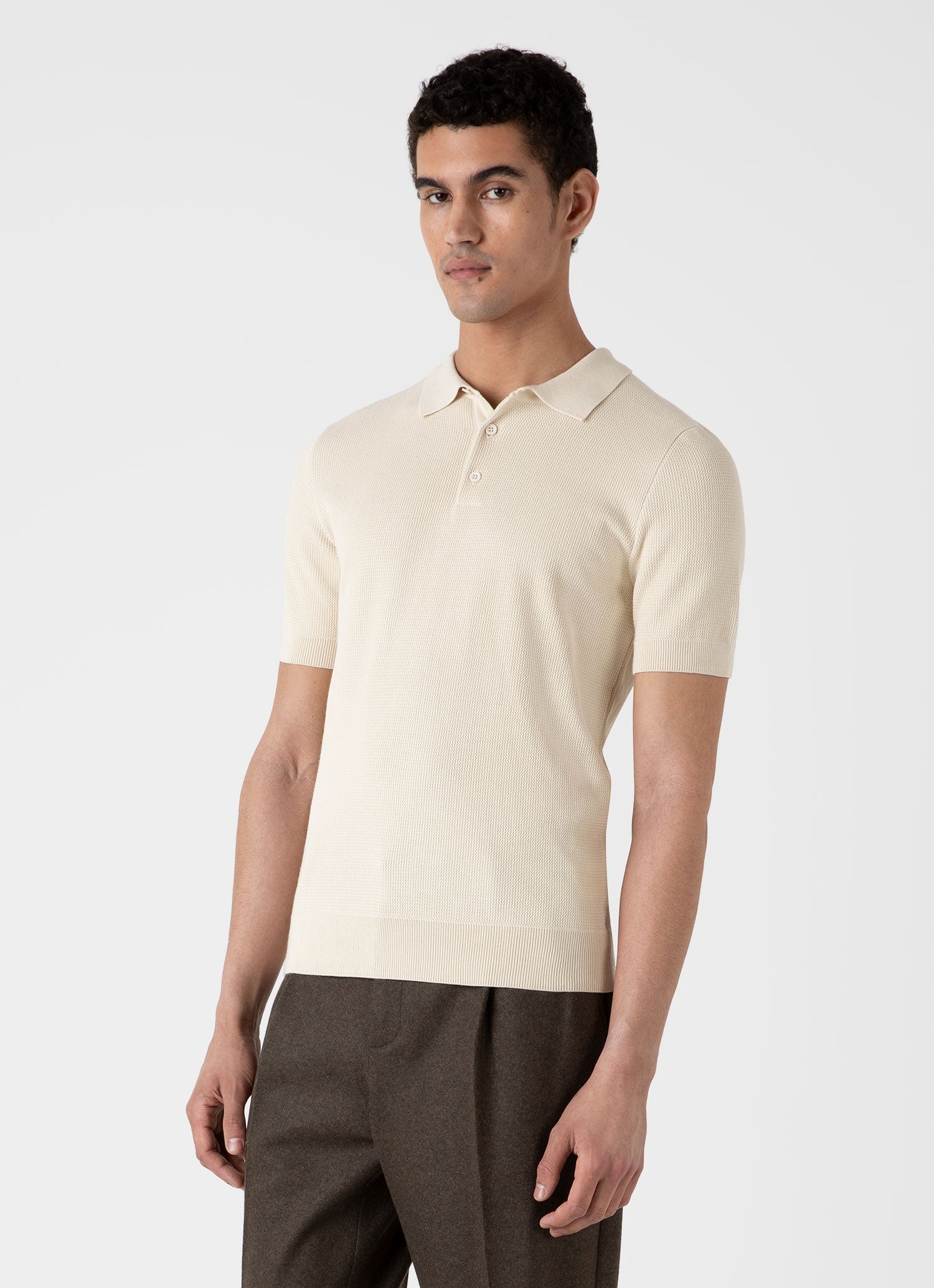 Sunspel x MR PORTER Racked Stitch Polo Shirt - 2