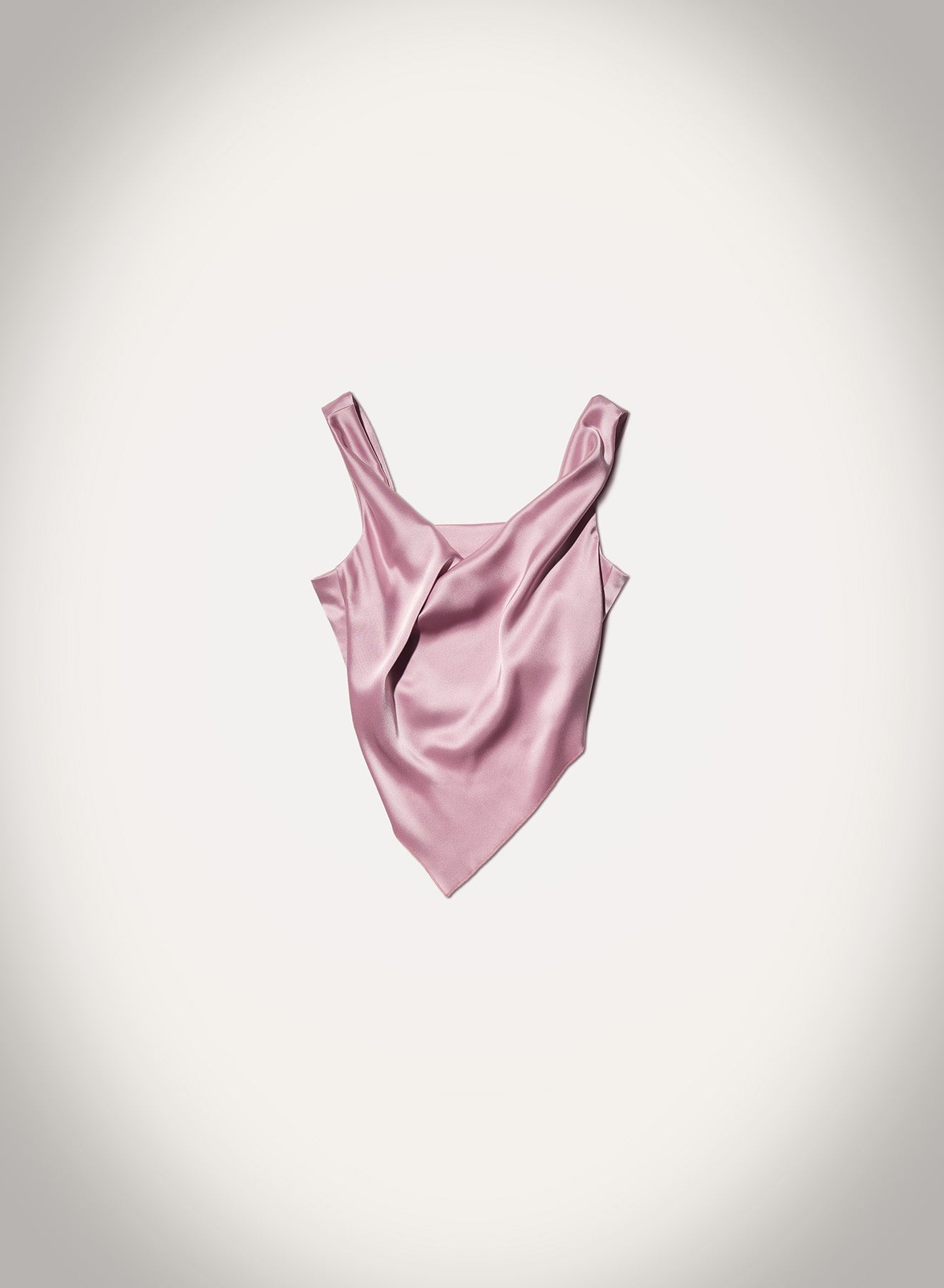 Sleeveless Draped Slip Satin Top - 2