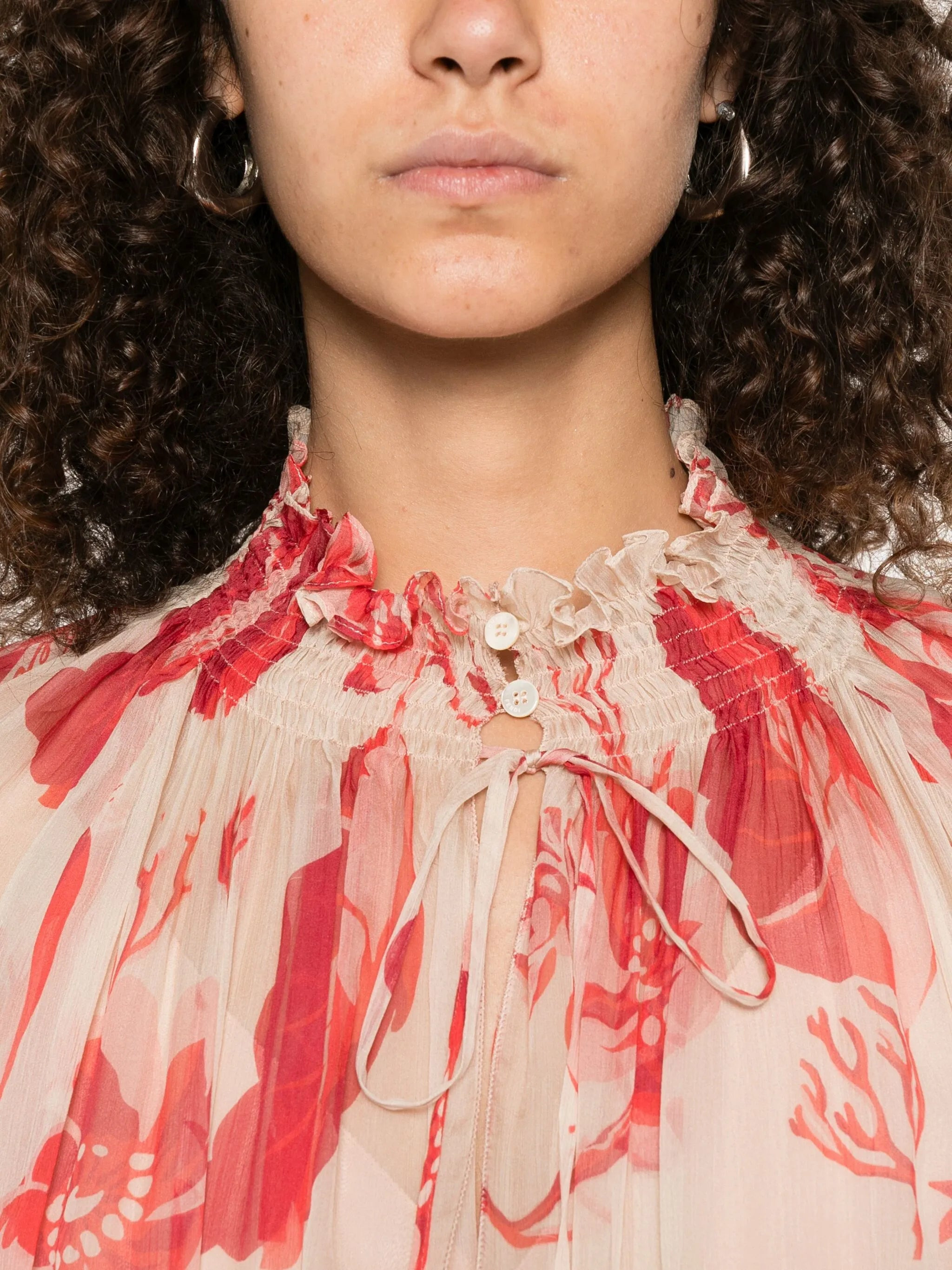 Fendi Floral-print Pleated Maxi Dress - 5