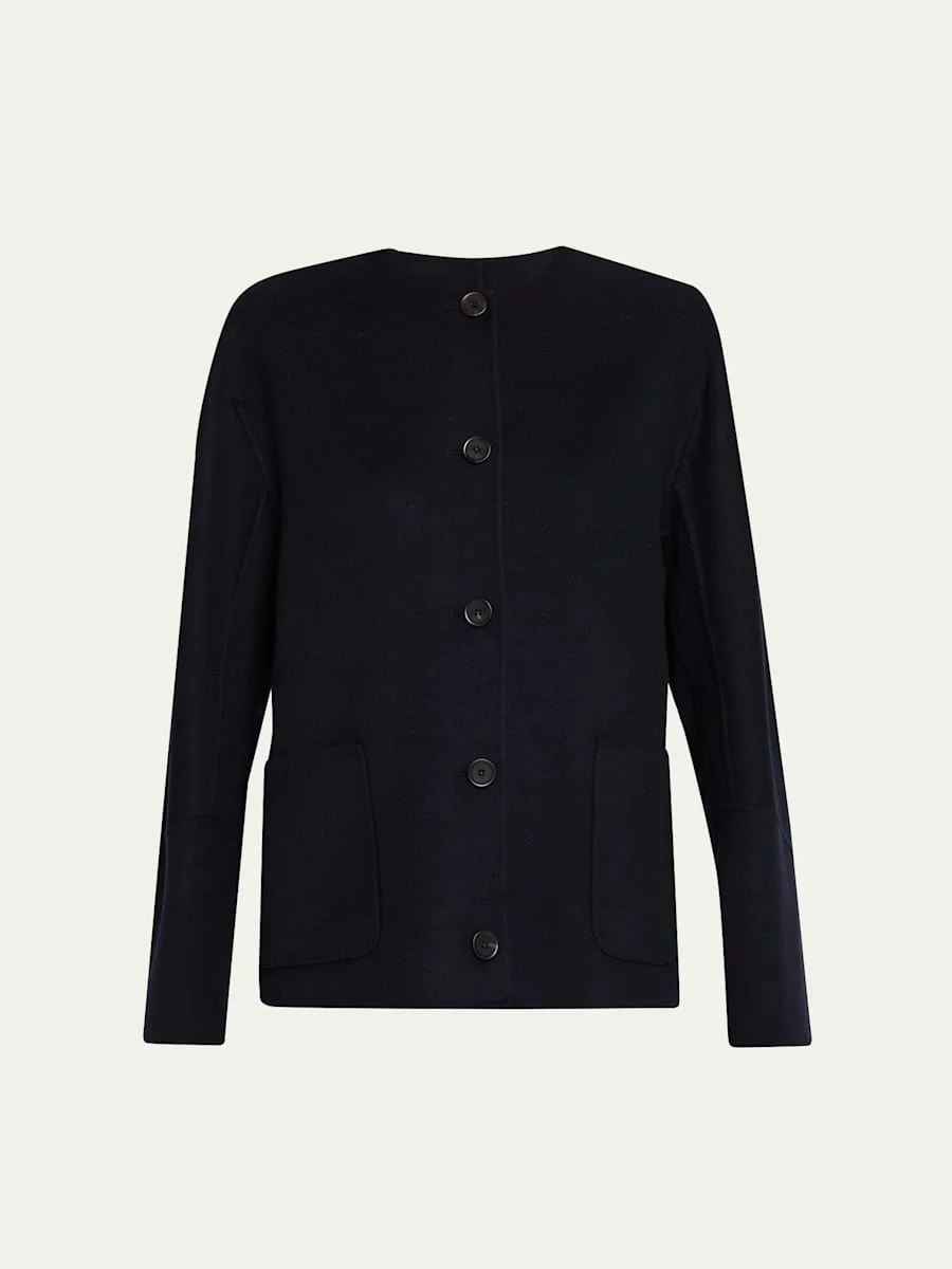 Blaney Double Cashmere Shirt Jacket - 1
