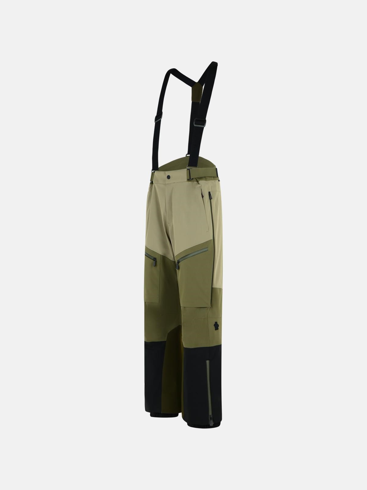 GREEN POLYAMIDE BLEND SKI PANTS - 2