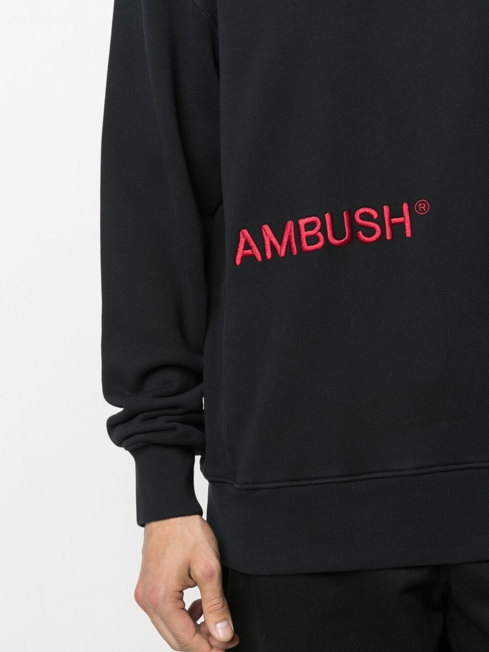 embroidered-logo sweatshirt - 6