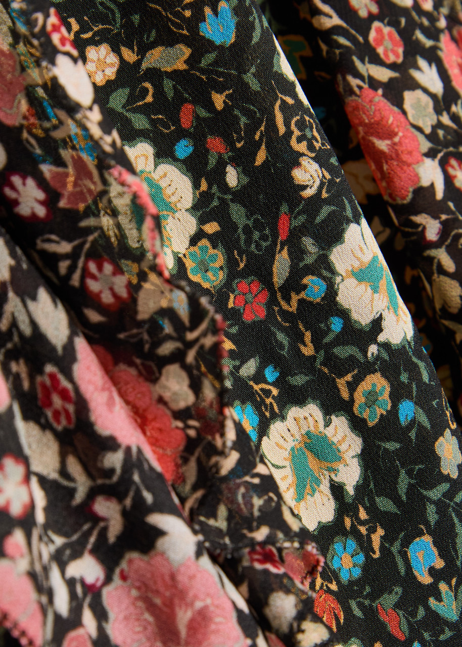 Rixo Ambika Floral-print Silk-chiffon Maxi Dress - 5
