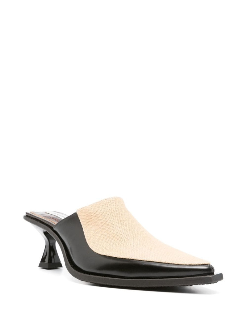 EYTYS 65mm panelled mules outlook
