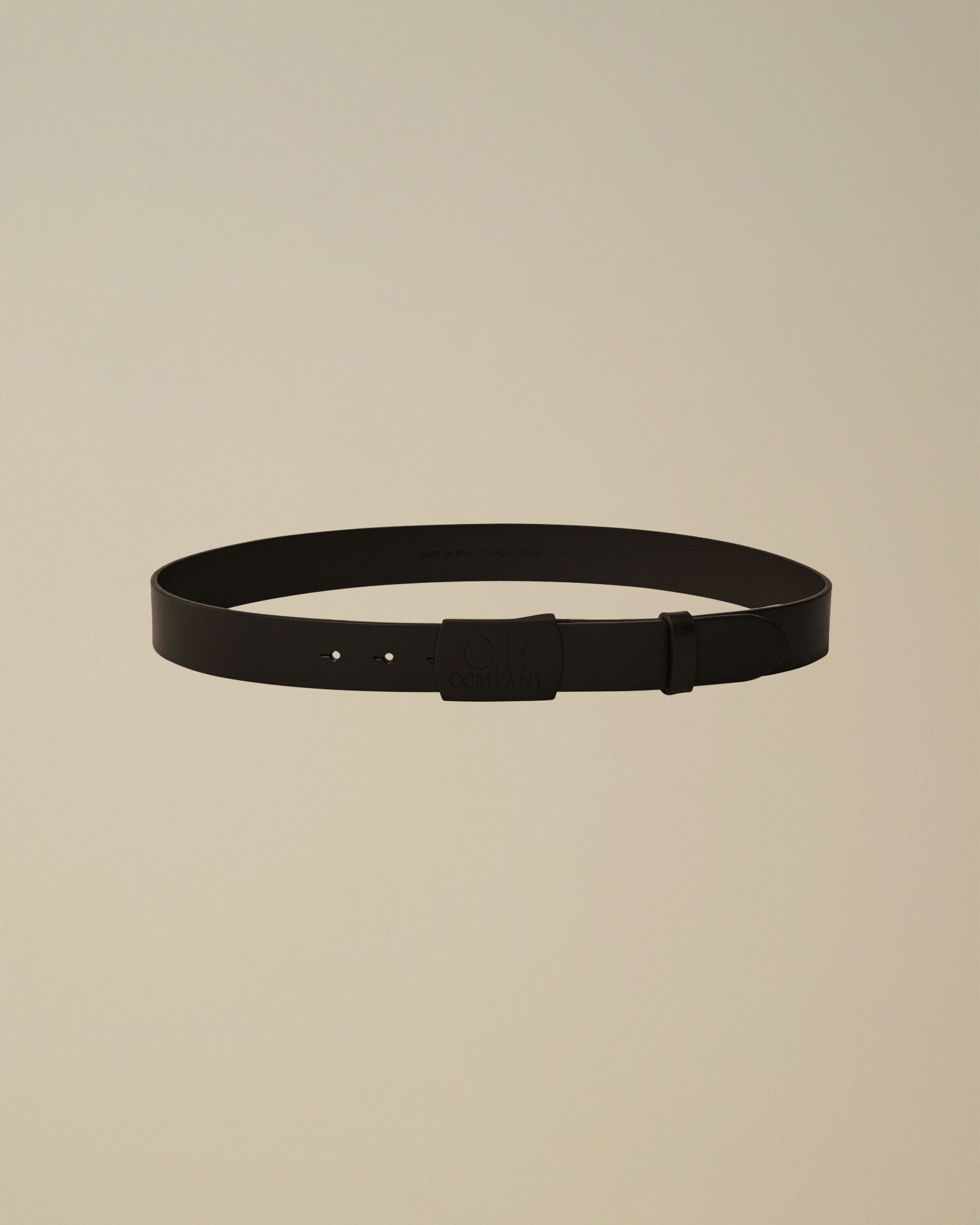 Leather Buckle Logo Belt - 2