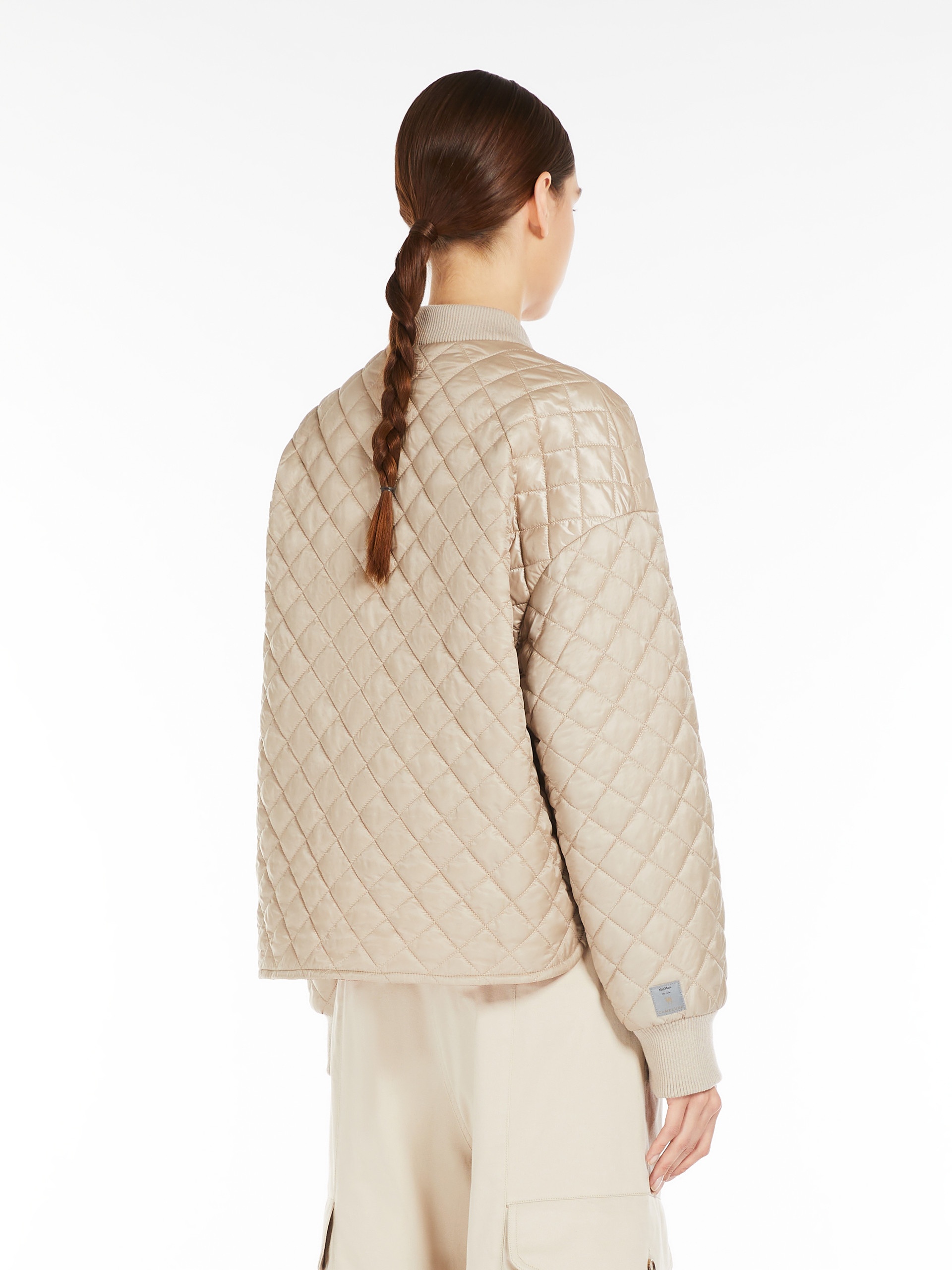 LICIA Reversible water-repellent canvas padded bomber jacket - 4