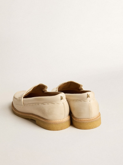 Golden Goose Jerry loafer in butter-white leather outlook