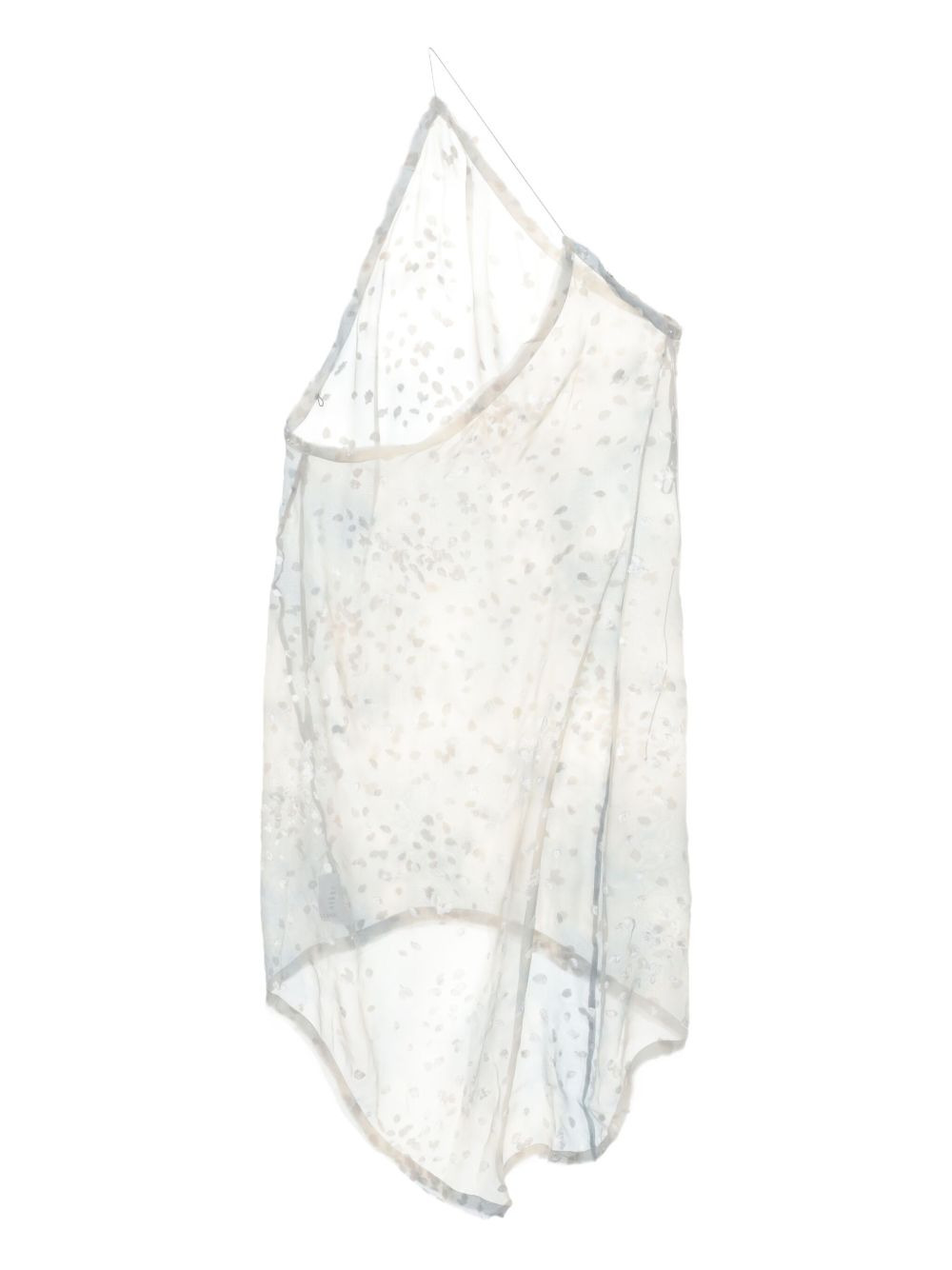 asymmetric tie-dye print midi dress - 5