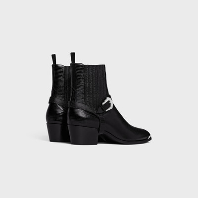 CELINE WESTERN CHELSEA ISAAC BOOT WITH HARNESS AND METAL TOE in TEJUS STAMPED CALFSKIN outlook