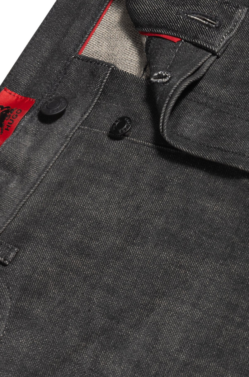 HUGO X RB JEANS IN GRAY STRETCH DENIM 6