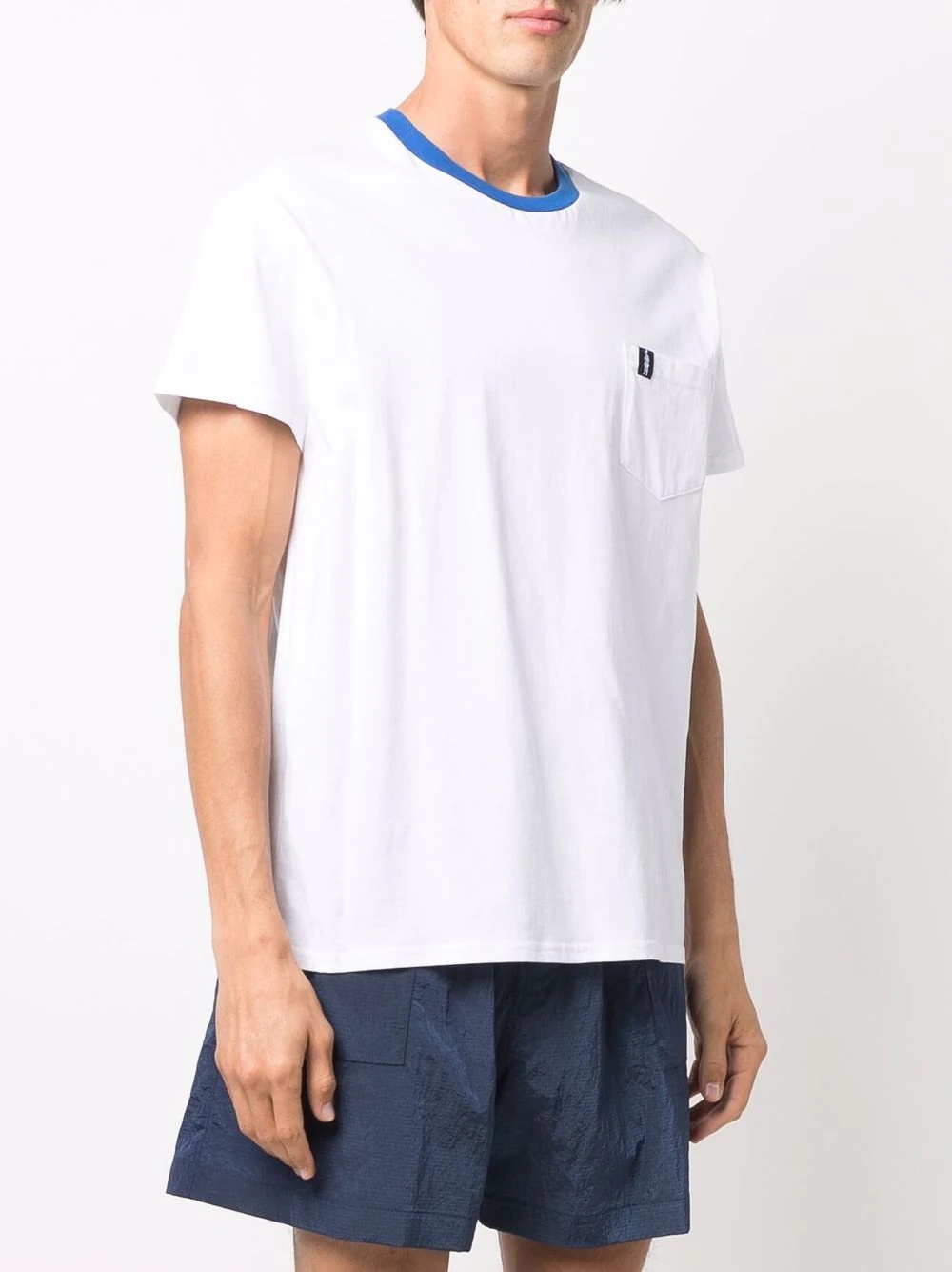 contrast round-neck T-shirt - 3