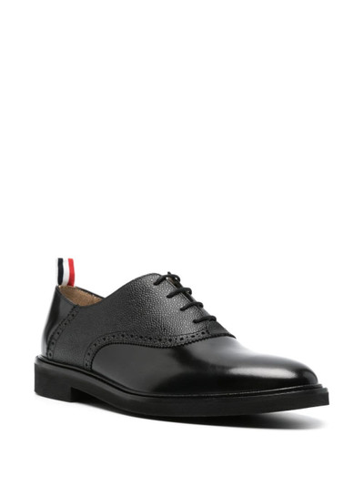 Thom Browne logo-tag leather brogues outlook