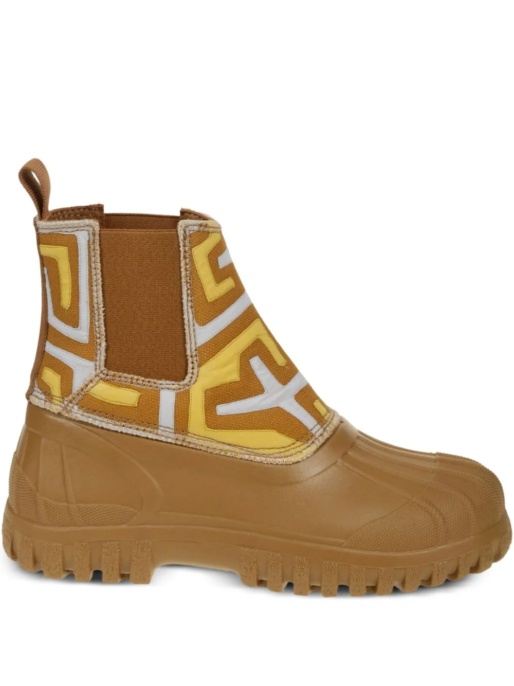 abstract-pattern chelsea boots - 1