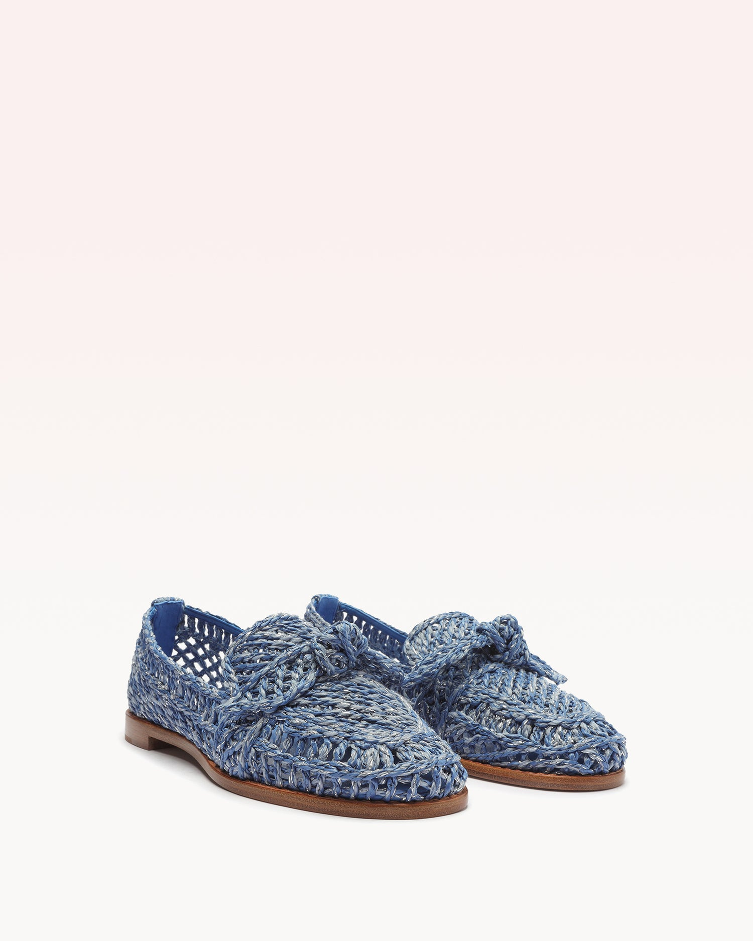 RAFFIA PENNY LOAFER PETROLEO - 2