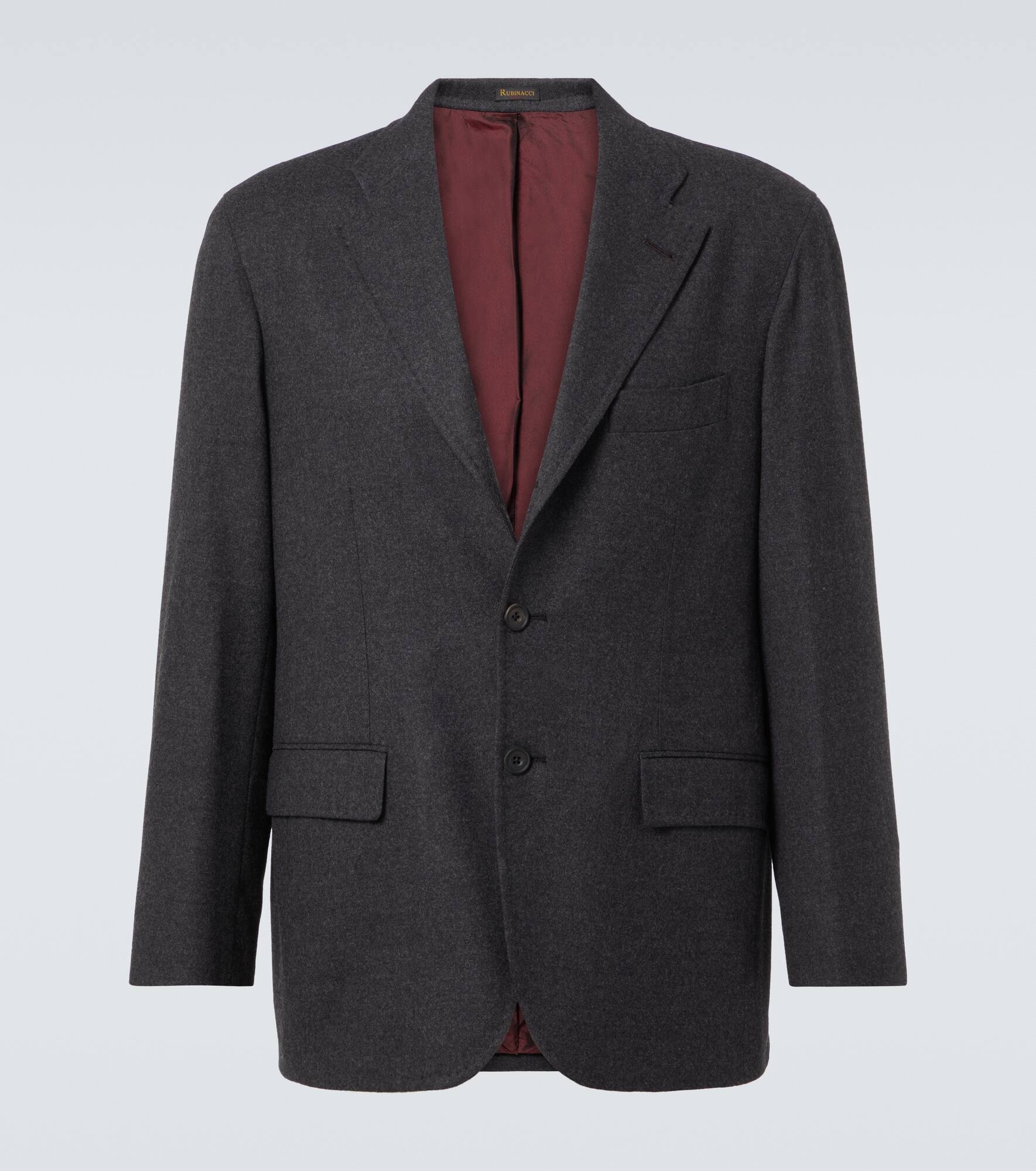 Wool flannel blazer - 1