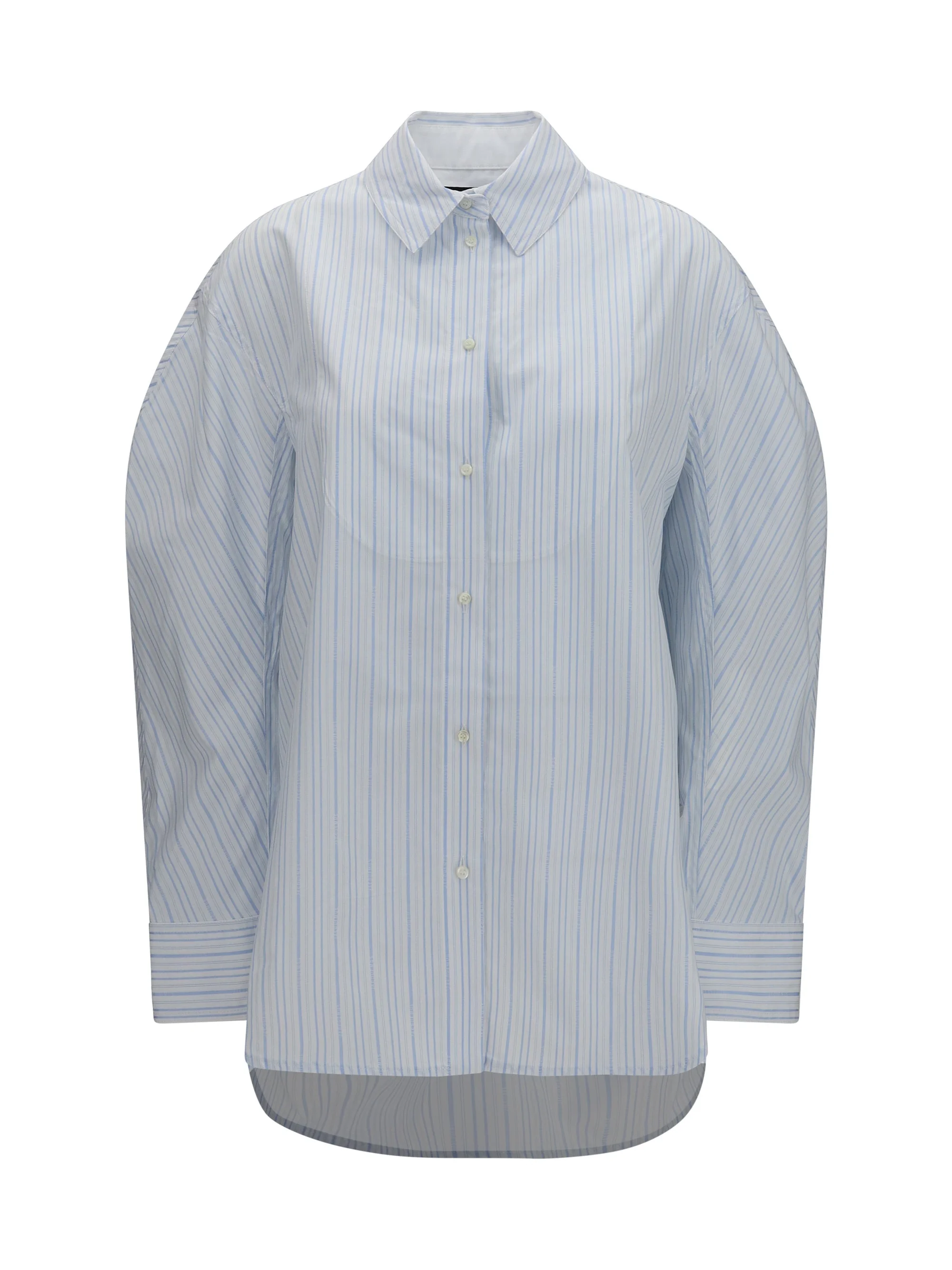 Jacquemus Citta Cotton-poplin Shirt Light Blue - 1