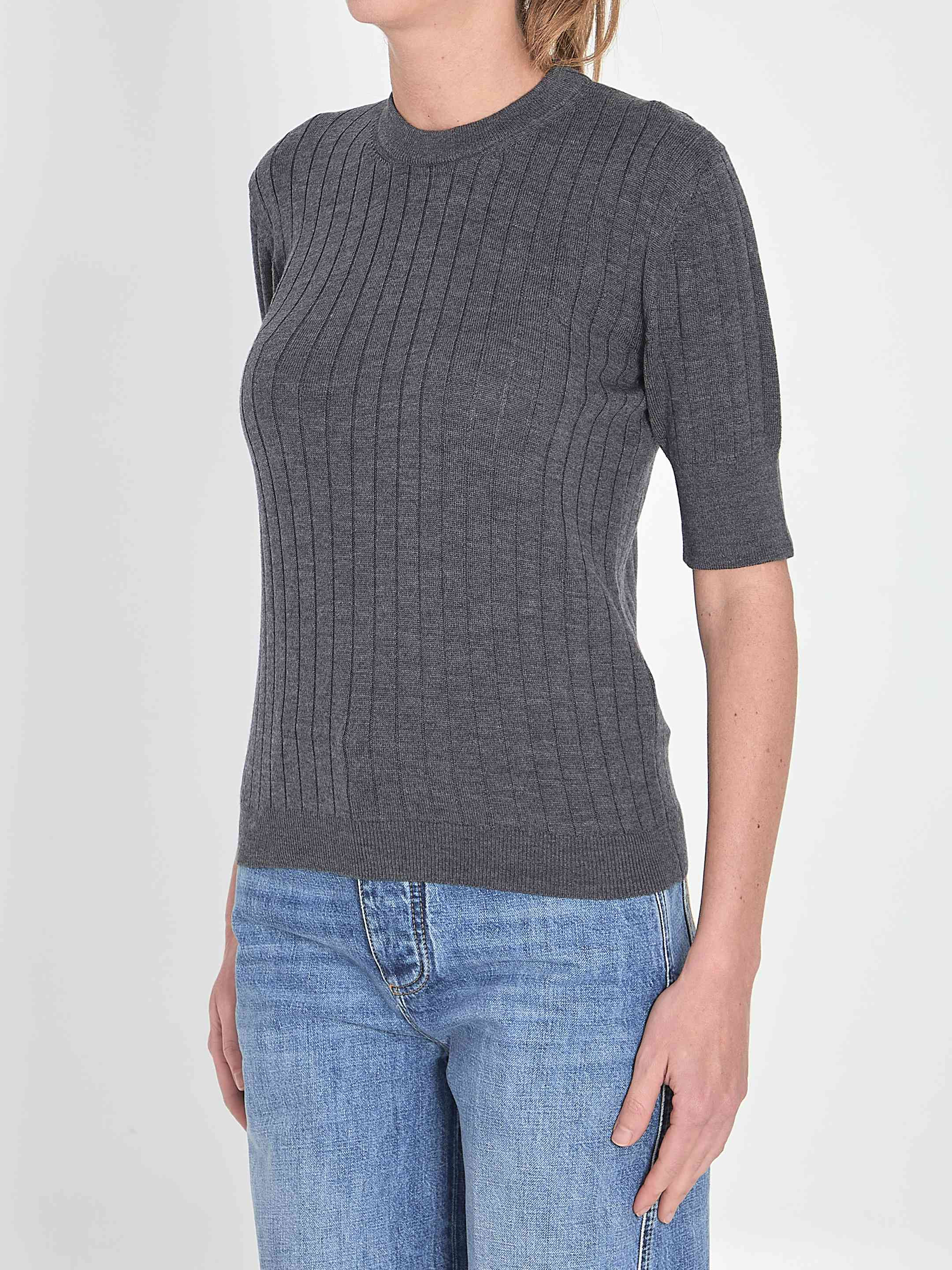 Bottega Veneta Women Ribbed Knit Cropped Top - 2