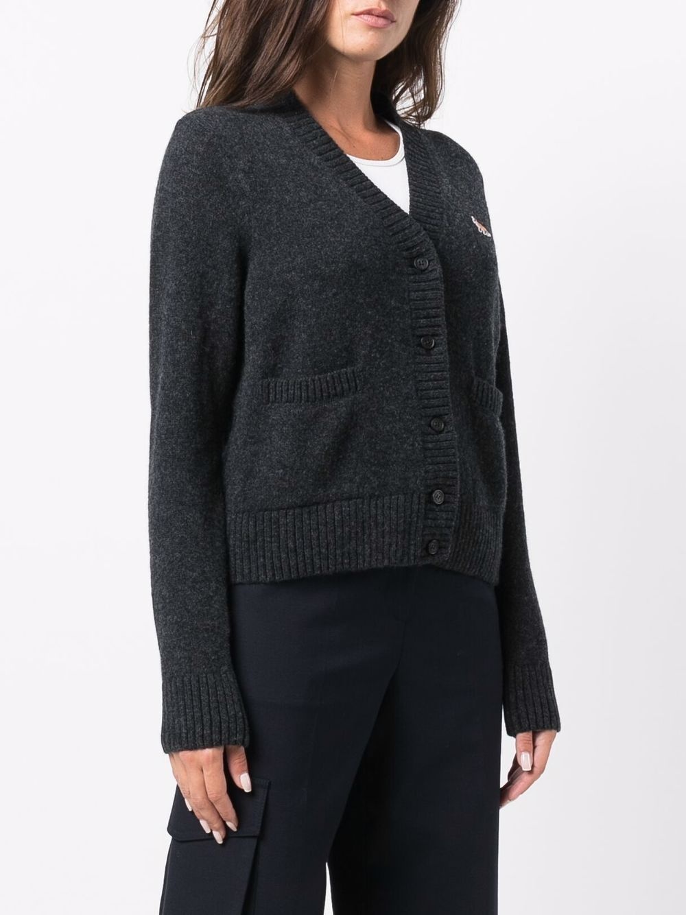 Baby Fox patch cardigan - 3