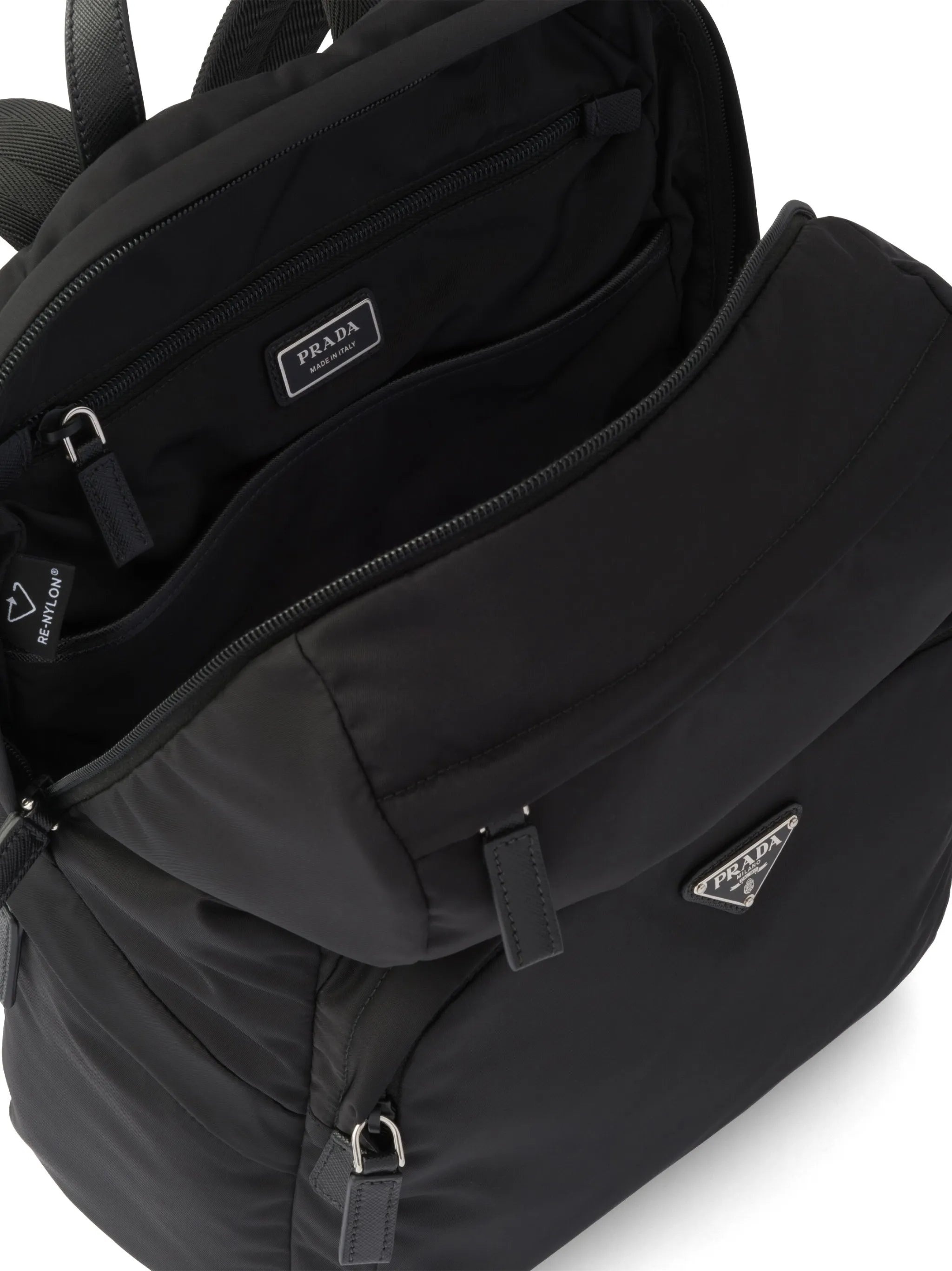 Triangle-logo Zipped Backpack - 2
