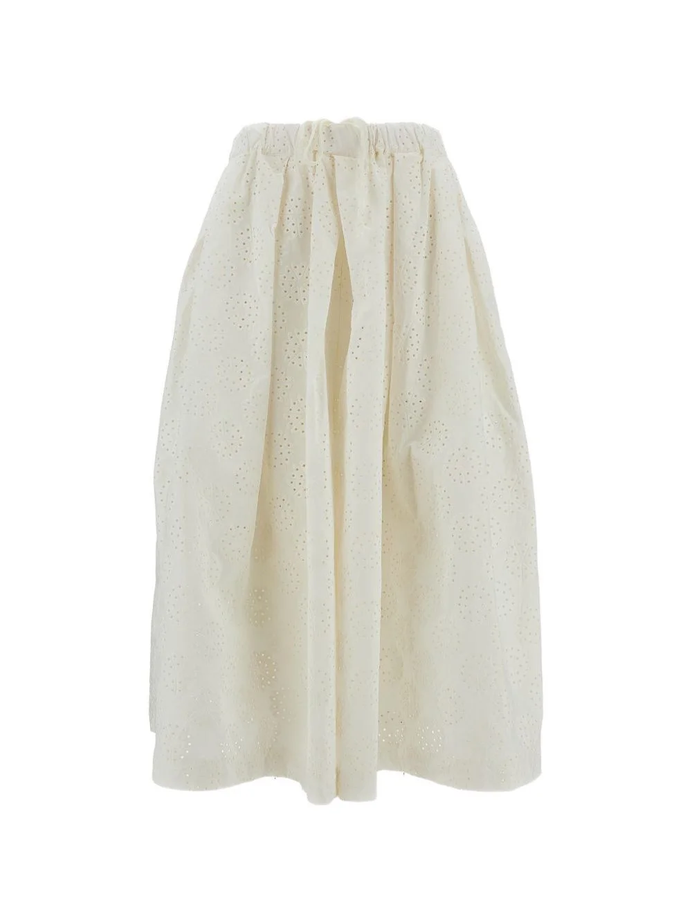 Cotton wide-leg trousers - 1